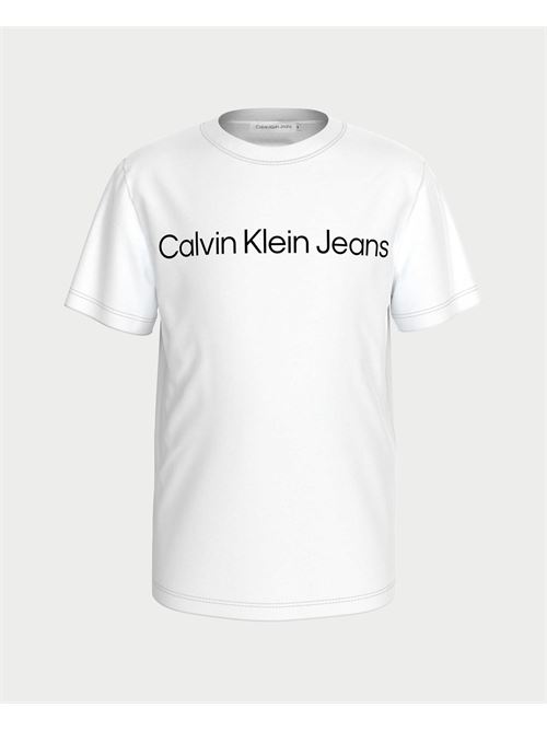 T-shirt enfant Calvin Klein avec logo en coton CALVIN KLEIN | IU0IU00599TYAF